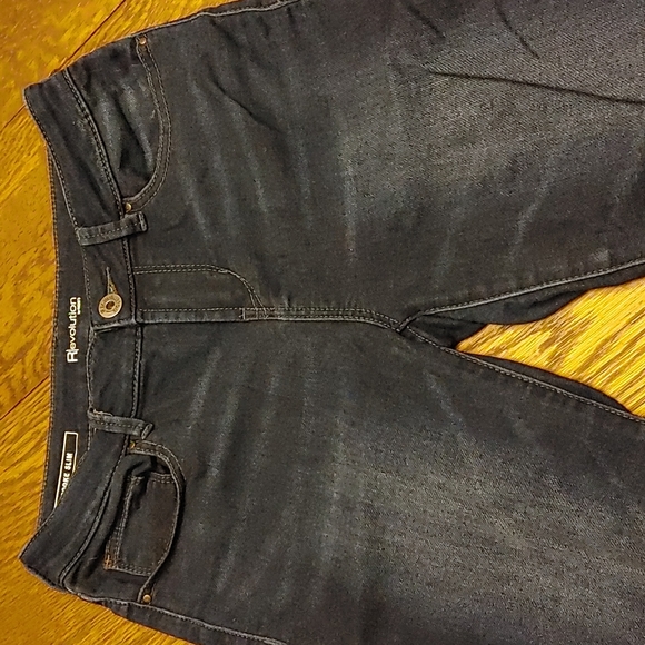 Ladies Revolution Dark Wash Brooke Slim Jeans Size 27 - Picture 2 of 6